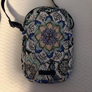 Vera Bradley Blue and Green Patterned Crossbody Bag